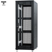 Шкаф 37U 600x1000x1765мм (ШхГхВ) телекоммуникационный 19" напольный, передняя дверь перфорированная - задняя дверь перфорированная